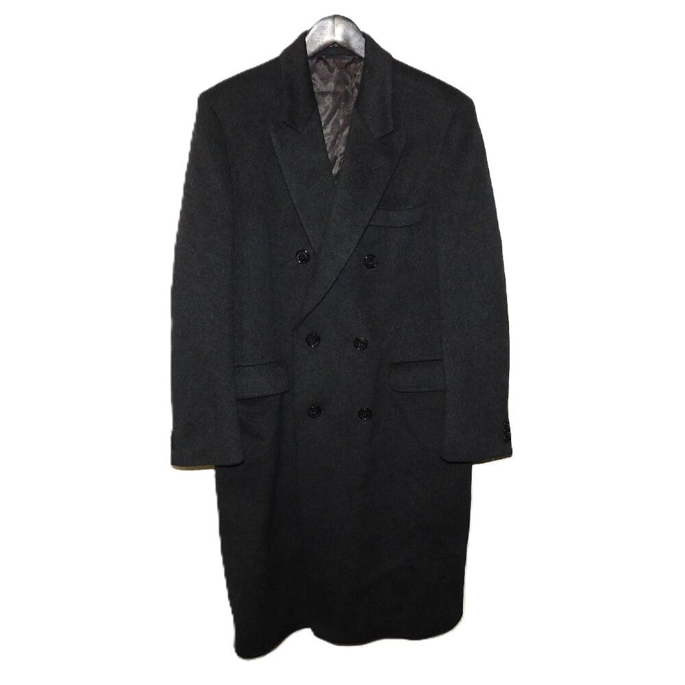 Hammersley Wool Cashmere Blend Coat Size 44L Vintage Made In England